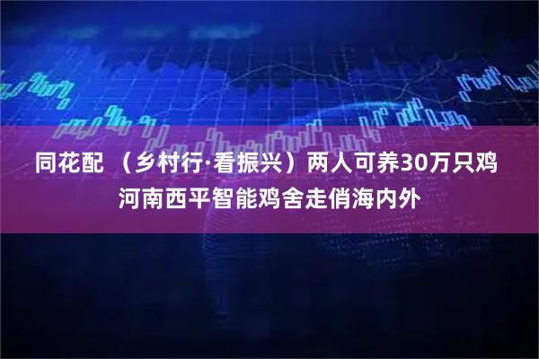 同花配 （乡村行·看振兴）两人可养30万只鸡 河南西平智能鸡舍走俏海内外